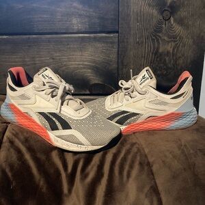 Reebok Athletic Shoes in Cream and Coral